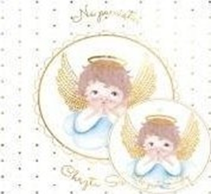 Attēls no HENRY Karnet KW Chrzest Anioek na chmurce