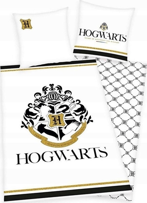 Attēls no Herding Harry Potter Hogwarts Sengetøj med guldprint - 100 procent bomuld