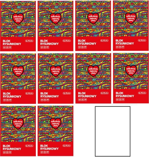 Picture of Herlitz Blok rysunkowy A4 WOP 20 kar 80g/m2 HERLITZ 10szt