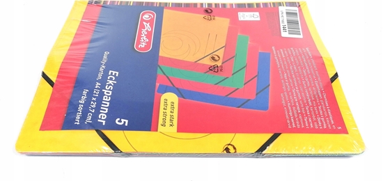 Picture of Herlitz Herlitz Eckspanner     A4 Quality   farb.sort.   5er Packung