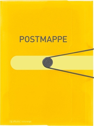 Picture of Herlitz Herlitz Gummizugmappe  A4 PP Postmappe transparent gelb