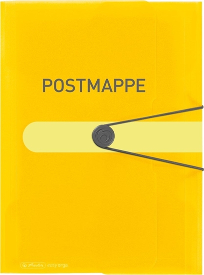 Picture of Herlitz Herlitz Gummizugmappe  A4 PP Postmappe transparent gelb