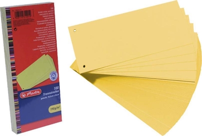 Изображение Herlitz Przekadki do segregatora 1/3 A4 100szt HERLITZ