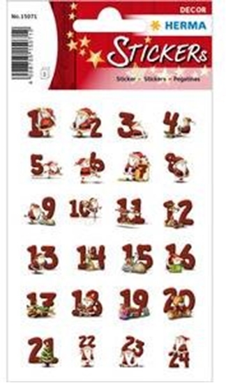 Picture of HERMA 15071 naklejka dekoracyjna Papier Czerwony Na stae 72 szt.