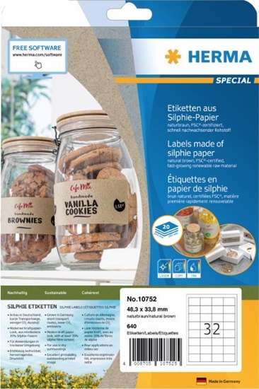 Picture of Herma HERMA  Etiketten Silphie A4 20 Blatt 48.3x33.8