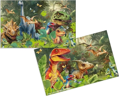 Picture of Herma HERMA  Schreibunterlage Karton Dino World 55x35 3Stk