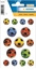 Изображение Herma HERMA  Sticker MAGIC BUNTE FUSSBÄLLE, GEPRÄGT