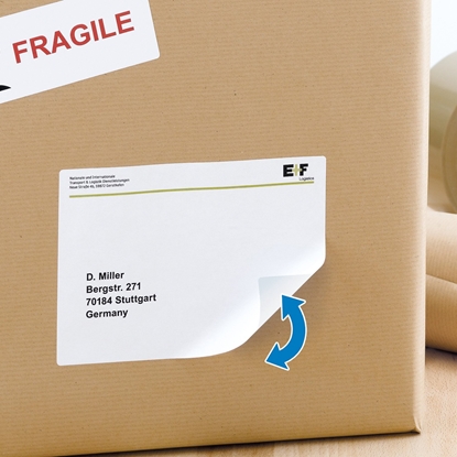 Attēls no Herma Adressetik. A4 weiß 99,1x139  mm Papier opak 100 St.