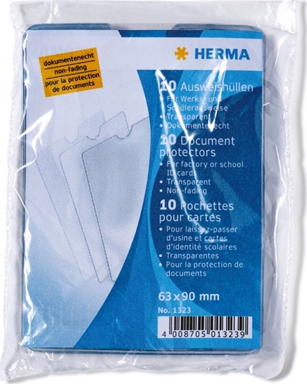 Picture of Herma HERMA Ausweishüllen Set 63x90 10 Stück