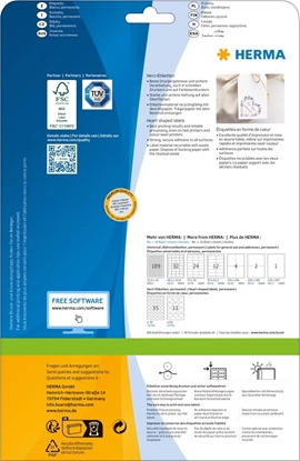 Picture of Herma HERMA Premium Etiketten in Herzform  60x60 1Stk