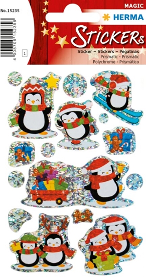 Picture of HERMA MAGIC WEIHN. WINTER PINGUINE, PRISMATICF