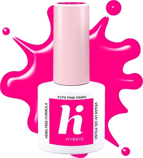 Picture of Hi Hybrid Hi Hybrid HEMA Free Lakier hybrydowy Neon #279 Pink Paris 5ml