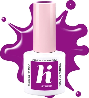 Picture of Hi Hybrid Hi Hybrid HEMA Free Lakier hybrydowy Neon #280 Violet Shadow 5ml