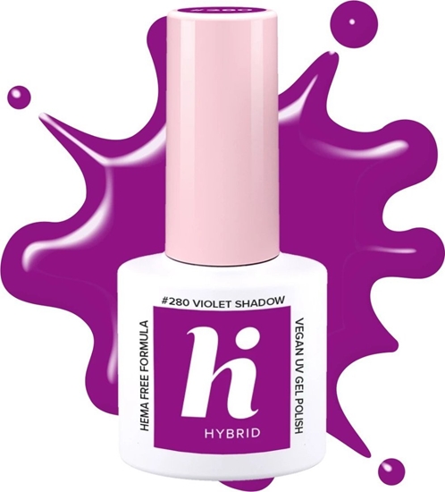 Picture of Hi Hybrid Hi Hybrid HEMA Free Lakier hybrydowy Neon #280 Violet Shadow 5ml