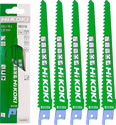 Изображение HIKOKI SABRE SAW BLADE RD31B/S611DF 150mm /5pcs.