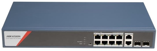 Изображение Hikvision DS-3E1512HP-SI-8P2T2F Managed Switch PoE - Switch - 1 Gbps (DS-3E1512HP-SI-8P2T2F)