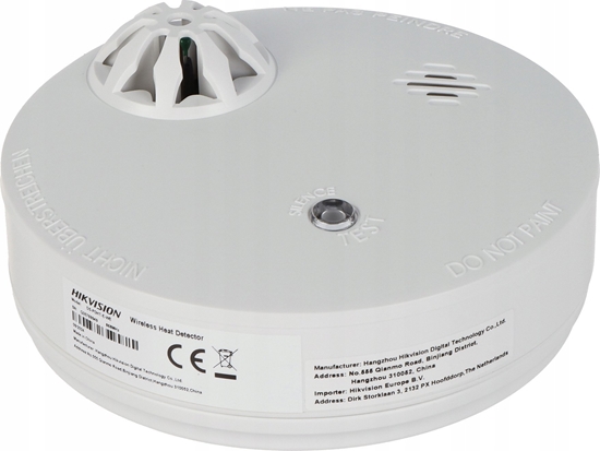 Picture of Hikvision Hikvision Belaidis AX PRO kario detektorius Hik-vision DS-PDHT-E-WE AX PRO, 1600 m., 868 Mhz, baterijos veikimas iki 10 m. lengvai keiiamos baterijos