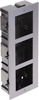 Picture of Hikvision HIKVISION DS-KD-ACF3, rámeek pro modulární interkom, pro 3 moduly, zápustná montá