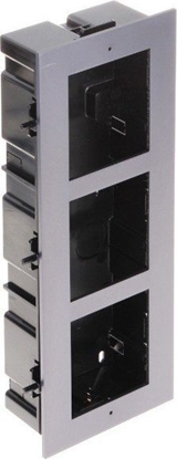 Изображение Hikvision HIKVISION DS-KD-ACF3, rámeek pro modulární interkom, pro 3 moduly, zápustná montá