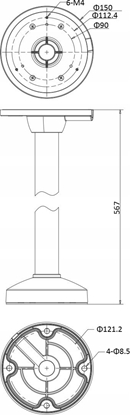 Attēls no Hikvision Uchwyt  HIKVISON DS-1271ZJ-130-TRL