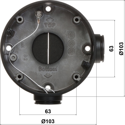 Attēls no Hikvision UCHWYT KAMERY DS-1260ZJ-BLACK Hikvision