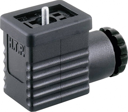 Attēls no Hirschmann Hirschmann GM 209 NJ 932 977-100-1 Sort Poler:2 + PE Indhold: 1 stk