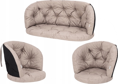 Picture of Hobbygarden Zestaw 3 poduszek na meble wiklinowe