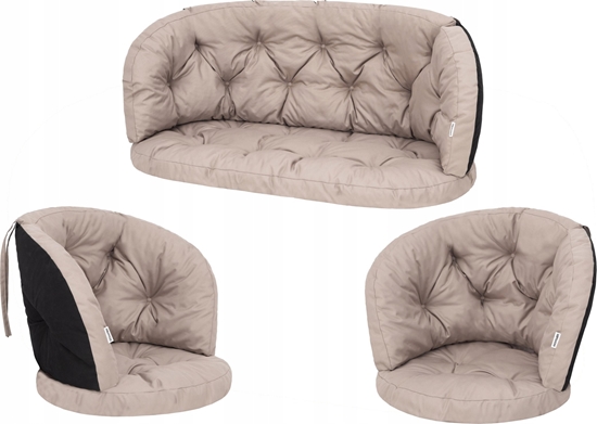 Picture of Hobbygarden Zestaw 3 poduszek na meble wiklinowe