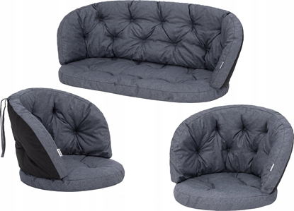 Изображение Hobbygarden Zestaw Poduszek Amanda Presti 2+1- Granat