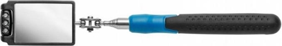 Изображение Högert Technik Lusterko inspekcyjne 50x80mm z led regulowany przegub 300-880mm HT4R504