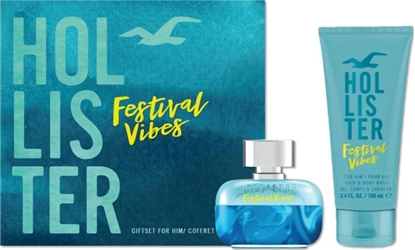 Picture of Hollister Festival Vibes For Him EDT spray 50ml + Hair & Body Wash 100ml