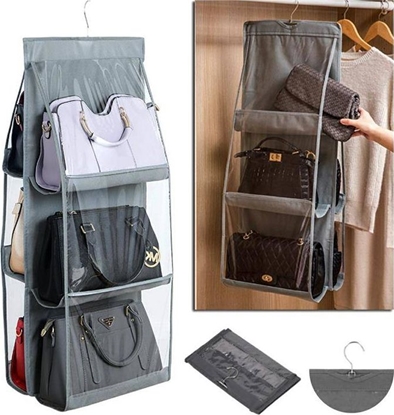 Picture of Home Appliances AG17D ORGANIZER WIESZAK NA TOREBKI DAMSKIE SZARY