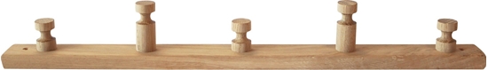 Picture of Home It Home>it® knagerække 5 knage 50×7×4 cm egetræ natur