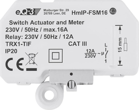 Picture of HomeMatic IP Homematic IP Schalt-Mess-Aktor (16A) - Unterputz