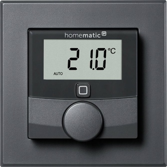 Picture of HomeMatic IP Homematic IP wall thermostat with switching output (HmIP-BWTH-A) (anthracite, for brand switch 230V)