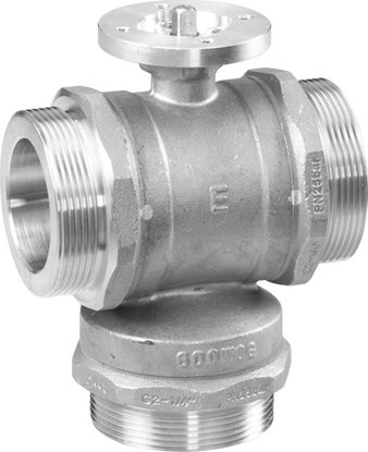 Изображение Honeywell Zawór kulowy regulacyjny 3-dr., DN25, G11/2,kvs=10, bez napdu (MVN)R2