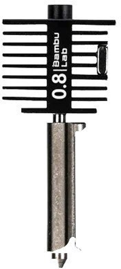 Picture of Hotend z dysz ze stali hartowanej do drukarek Bambu Lab z serii A1 - 0,8 mm}