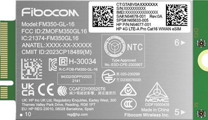 Attēls no HP 4G LTE-Advanced Pro WWAN for G11