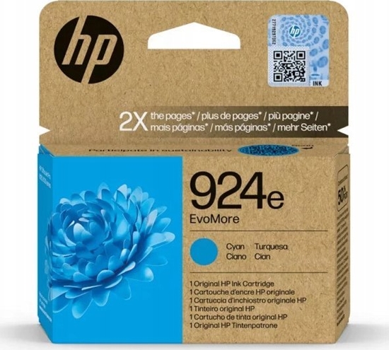 Picture of HP INC Atrament 924e EvoMore Cyan Original Ink Cartri