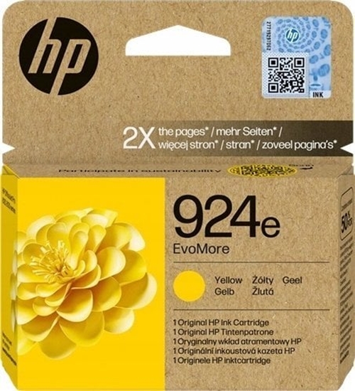 Picture of HP HP INC Atrament HP 924e EvoMore Yellow Original Ink Cart
