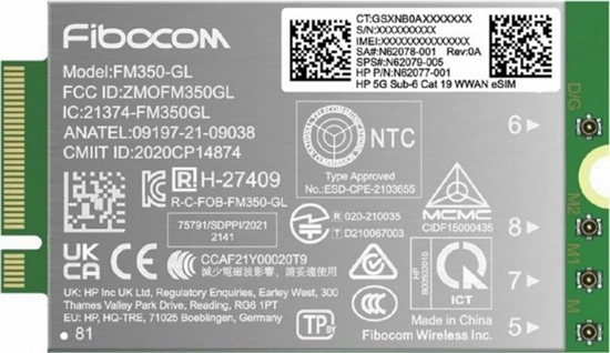 Picture of HP 5G NR/4G WWAN for G11