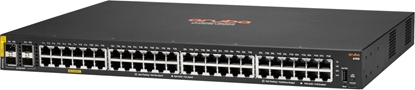 Изображение Switch HP HPE Aruba Networking CX 6100 48G Class4 PoE 4SFP+ 740W Switch - Switch - L3 - managed - 48 x 10/100/1000 (PoE+) + 4 x 1 Gigabit/10 Gigabit SFP+ (Uplink) - przepyw powietrza od strony do strony - moliwo montau w racku, monta na cianie - Po