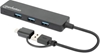 Picture of HUB USB Manhattan MANHATTAN 4-Port USB 3.0 Typ-C / Typ-A Kombi-Hub schwarz