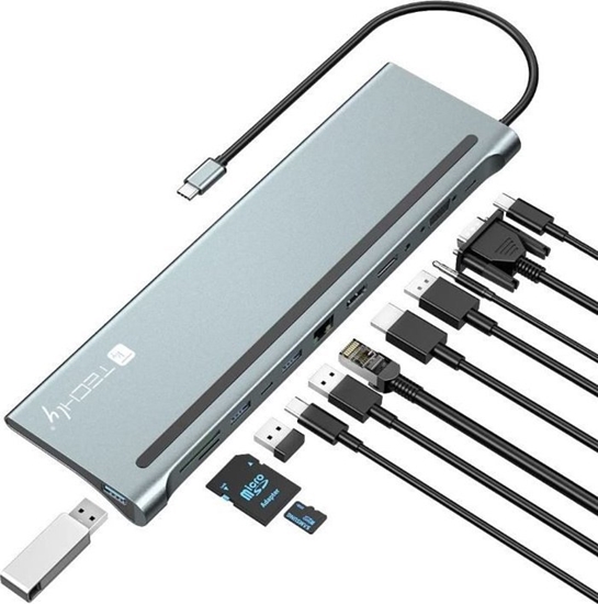 Picture of HUB USB Techly TECHLY Docking-Station USB-C-12-in-1