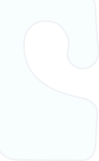 Picture of Hurtel Zawieszka haczyk 35x22 mm prawa z klejem kauczukowym 1000 szt./rolka