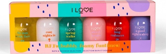 Изображение I love I Love B.F.Fs zestaw eli pod pysznic i do kpieli 6x100ml
