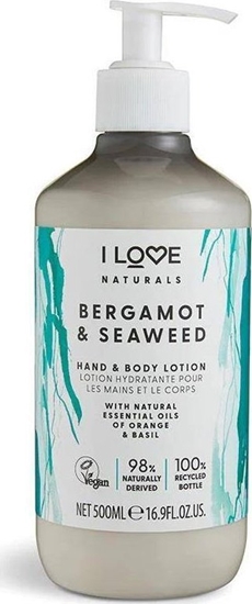 Изображение I love I Love Naturals Hand & Body Lotion balsam do ciaa i rk Bergamot & Seaweed 500ml