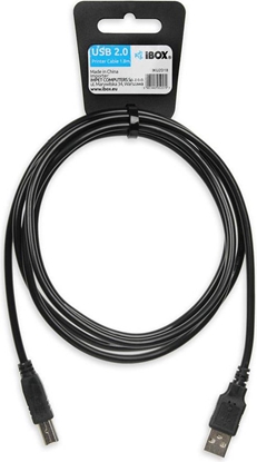 Attēls no iBOX Kabel do drukarki USB 2.0, 1.8m (IKU2D18)