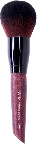 Изображение IDC OSOM Professional Big powder brush didelis kosmetinis teptukas biriai, presuotai, kompaktinei pudrai, sintetinio plauko ereliai