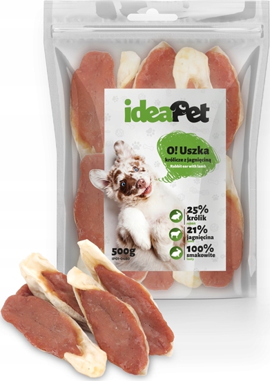 Picture of IdeaPet IDEAPET 500g USZKA KRÓLICZE Z JAGNICIN